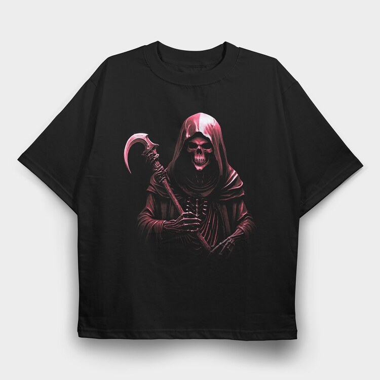 Grimreaper Graphic 2, Tricou Oversize Barbati (Unisex)