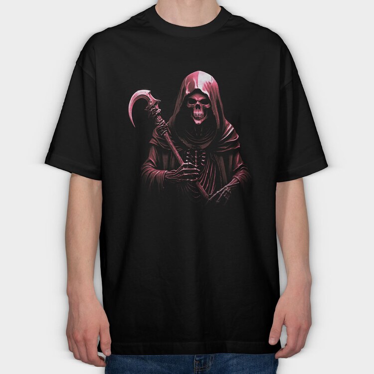 Grimreaper Graphic 2, Tricou Oversize Barbati (Unisex)