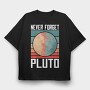 Pluto Never Forget, Tricou Oversize Barbati (Unisex)