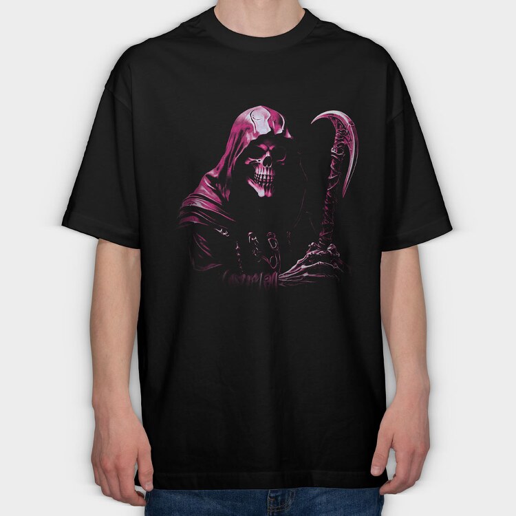 Grimreaper Graphic, Tricou Oversize Barbati (Unisex)