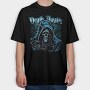 Death Awaits Grim, Tricou Oversize Barbati (Unisex)