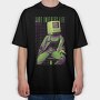 Wireframe Art Life Pc Head, Tricou Oversize Barbati (Unisex)