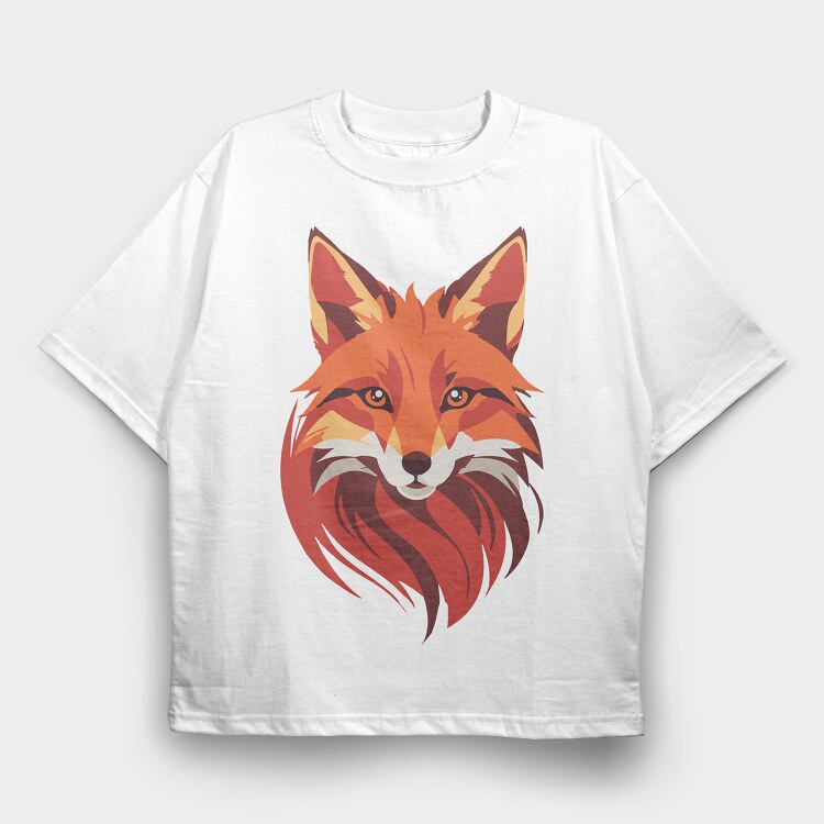 Poly Fox, Tricou Oversize Barbati (Unisex)