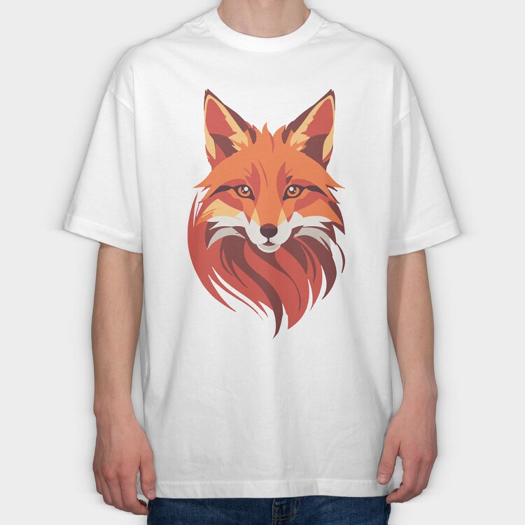 Poly Fox, Tricou Oversize Barbati (Unisex)
