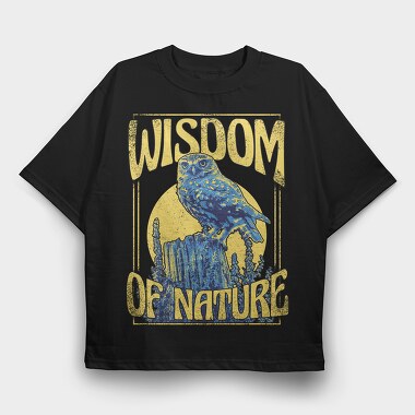 Wisdom of Nature, Tricou Oversize Barbati (Unisex)