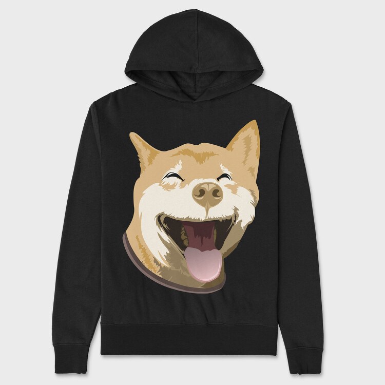 Akita Portrait, Hanorac Oversize Barbati (Unisex)