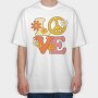 Love Illustration, Tricou Oversize Barbati (Unisex)