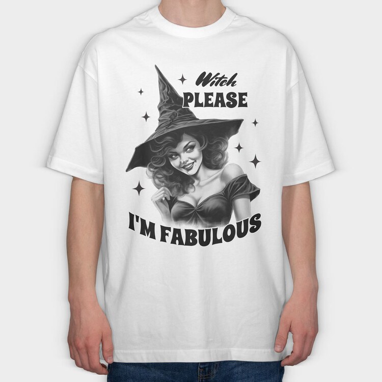 Witch, Tricou Oversize Barbati (Unisex)