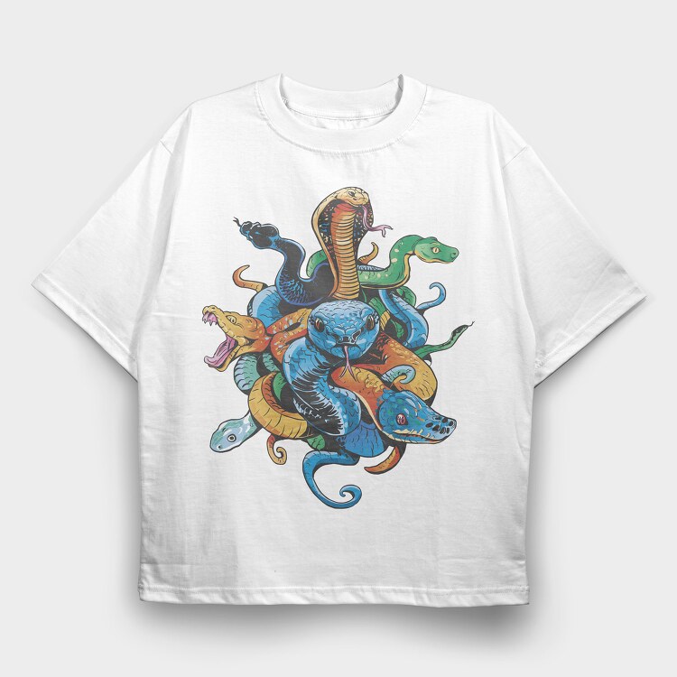 Snakes Species, Tricou Oversize Barbati (Unisex)