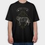 Canis Lupus, Tricou Oversize Barbati (Unisex)