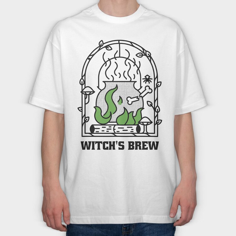 Witchs Brew, Tricou Oversize Barbati (Unisex)