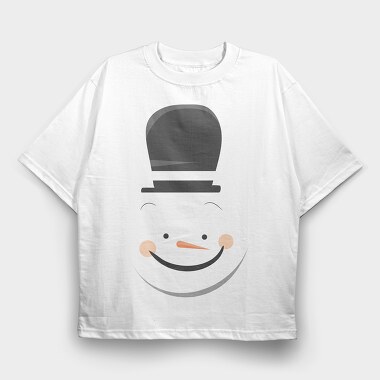 Snow Man Face 2, Tricou Oversize Barbati (Unisex)