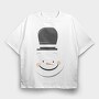 Snow Man Face 2, Tricou Oversize Barbati (Unisex)