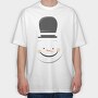 Snow Man Face 2, Tricou Oversize Barbati (Unisex)