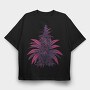 Cannabis Plant, Tricou Oversize Barbati (Unisex)