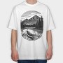 Canoe River Landscape, Tricou Oversize Barbati (Unisex)