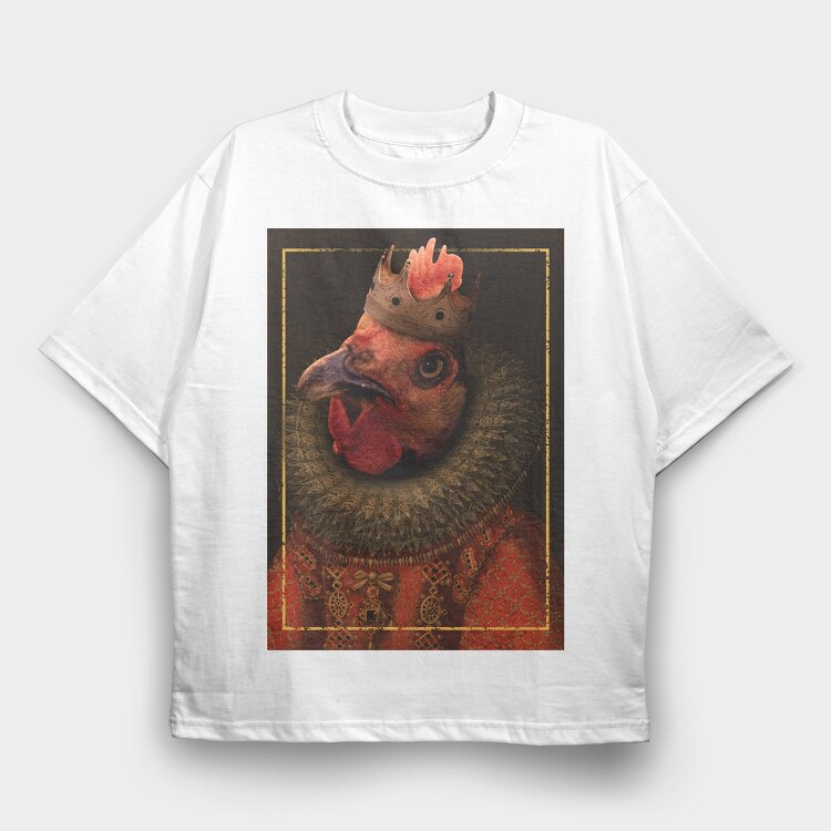 Poster Chick Queen, Tricou Oversize Barbati (Unisex)