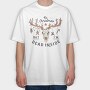 Deer Skull, Tricou Oversize Barbati (Unisex)