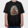 Capibara and Turtle, Tricou Oversize Barbati (Unisex)