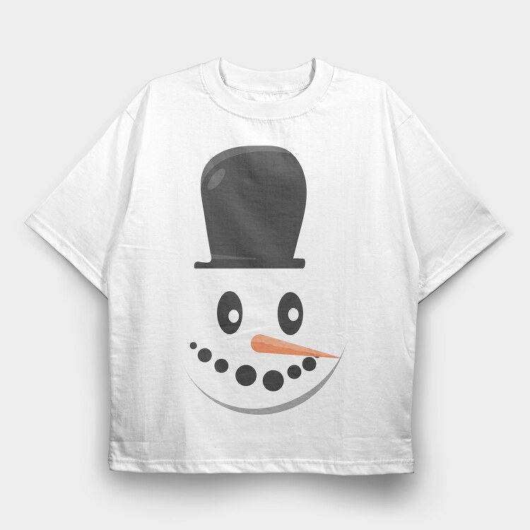 Snow Man Face 6, Tricou Oversize Barbati (Unisex)