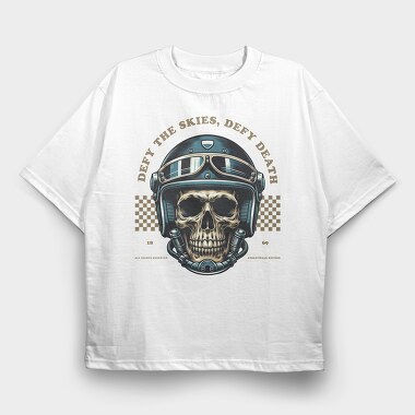 Defy the Skies, Tricou Oversize Barbati (Unisex)