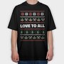 Love to All Ugly Sweater, Tricou Oversize Barbati (Unisex)