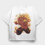 Demon Soccer Fire, Tricou Oversize Barbati (Unisex)