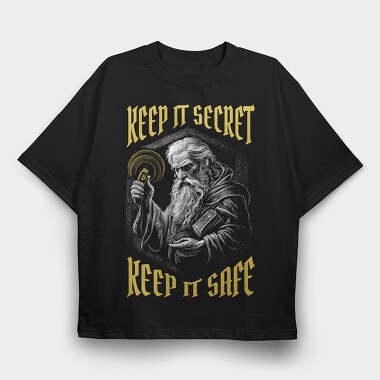 Wizard Secret, Tricou Oversize Barbati (Unisex)