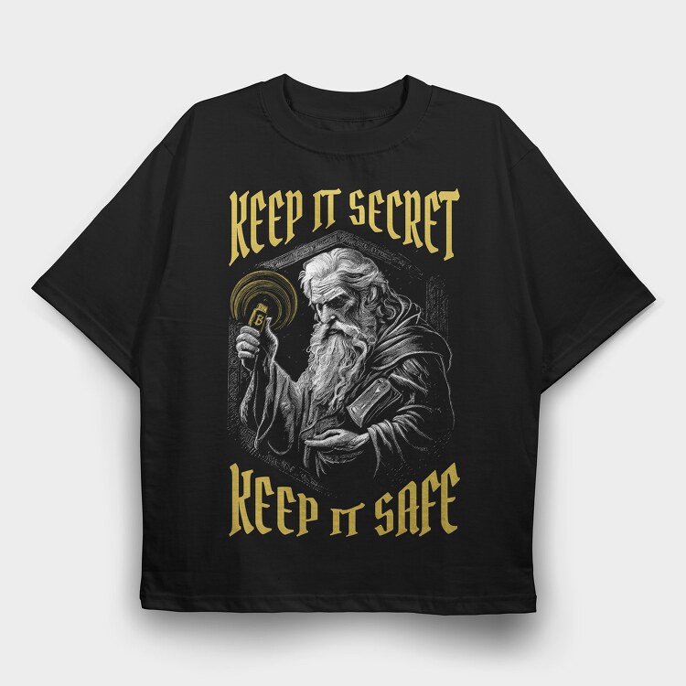 Wizard Secret, Tricou Oversize Barbati (Unisex)
