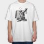Prayer Skeleton, Tricou Oversize Barbati (Unisex)