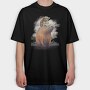 Capybara Monkey, Tricou Oversize Barbati (Unisex)