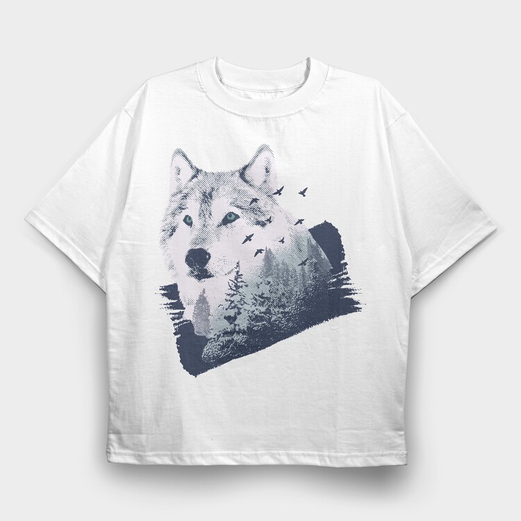 Wold Forest, Tricou Oversize Barbati (Unisex)