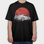 Gt R Red Sun, Tricou Oversize Barbati (Unisex)
