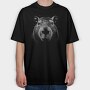 Capybara Monochrome, Tricou Oversize Barbati (Unisex)