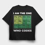 Developer Periodic Table, Tricou Oversize Barbati (Unisex)