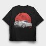 Gt R Red Sun, Tricou Oversize Barbati (Unisex)