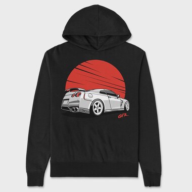 Gt R Red Sun, Hanorac Oversize Barbati (Unisex)