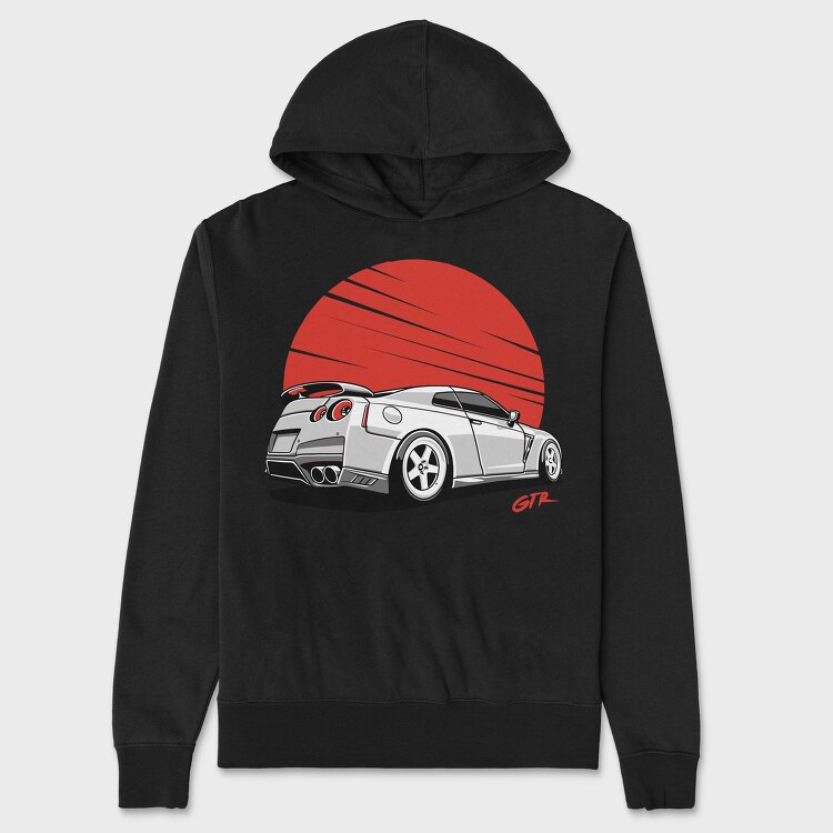 Gt R Red Sun, Hanorac Oversize Barbati (Unisex)