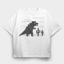Dinosaur Game, Tricou Oversize Barbati (Unisex)