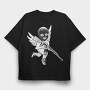 Gun Angel, Tricou Oversize Barbati (Unisex)
