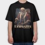 Gym Santa, Tricou Oversize Barbati (Unisex)