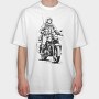 Soldier Motorcycle, Tricou Oversize Barbati (Unisex)