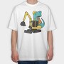 Dinosaurexcavator, Tricou Oversize Barbati (Unisex)