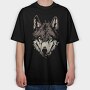 Wolf Portrait 3, Tricou Oversize Barbati (Unisex)