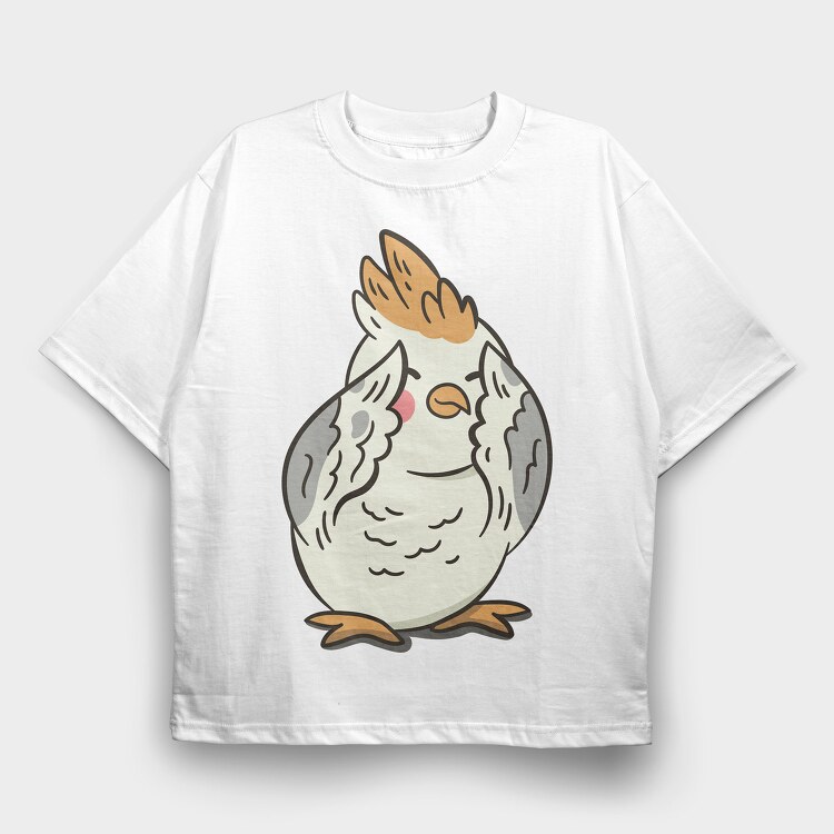 Cartoon Peekaboo, Tricou Oversize Barbati (Unisex)