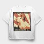 Soviet Capybara, Tricou Oversize Barbati (Unisex)