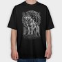 Wolf Rune, Tricou Oversize Barbati (Unisex)