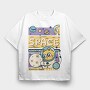 Space Adventure Cat, Tricou Oversize Barbati (Unisex)