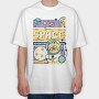 Space Adventure Cat, Tricou Oversize Barbati (Unisex)