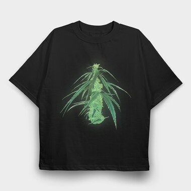 Male Cannabis, Tricou Oversize Barbati (Unisex)